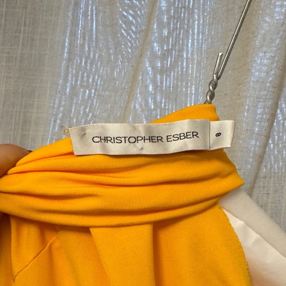 CHRISTOPHER ESBER Citrus Evening Gown yellow size - Picture 7 of 7
